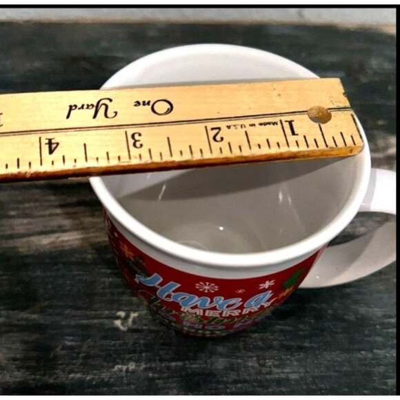 Set Of 6 Merry Christmas Themed Ceramic Coffee Mugs - Picture 9 of 16
